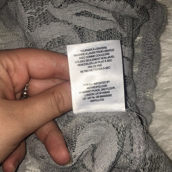 Grey Lace Anthropologie Dress - Picture 3 of 3